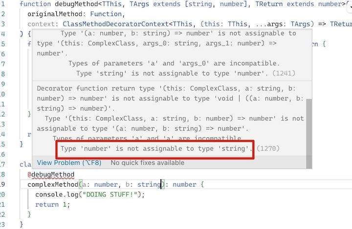 TypeScript 5.0 Incorrectly Typed Arguments