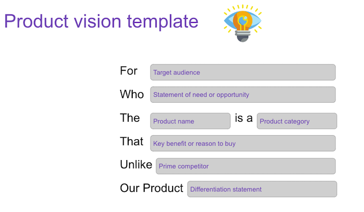 Product Vision Template