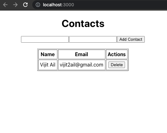 Adding Name Contact List Full-Stack Serverless App SST