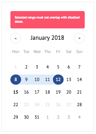 Simple React Calendar Display