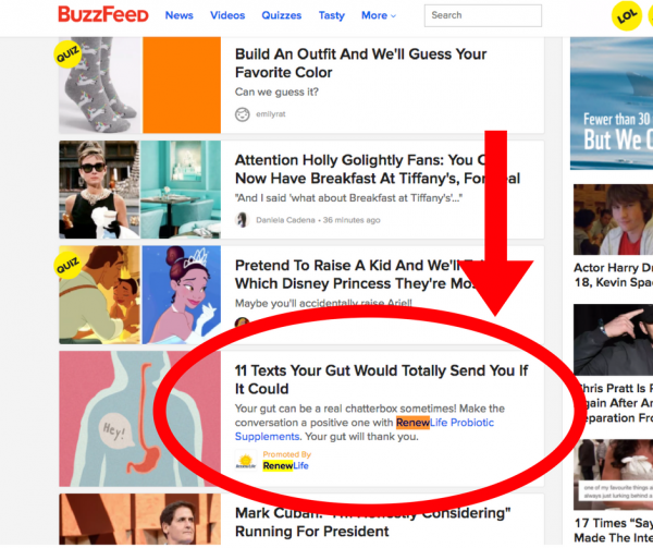Buzzfeed Content Link