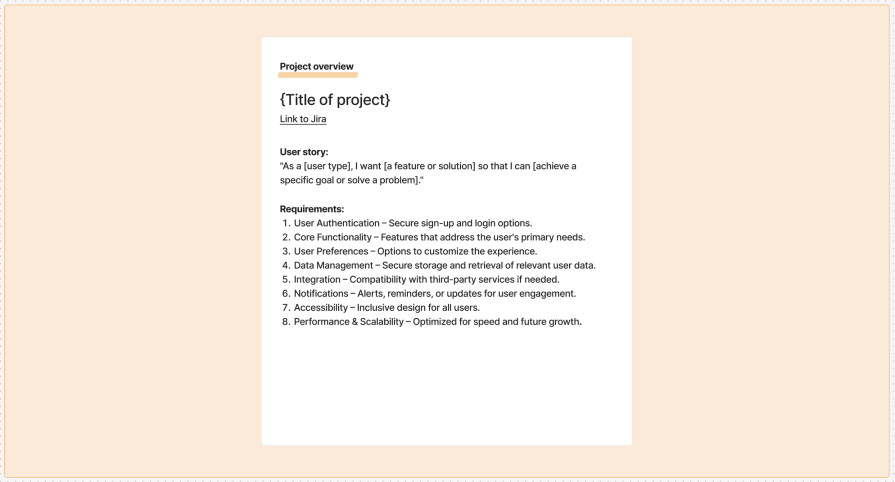 Project Overview For Design Kick-Off Meeting