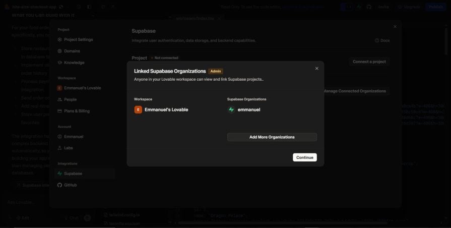 Set Up Backend Loveable With Supabase