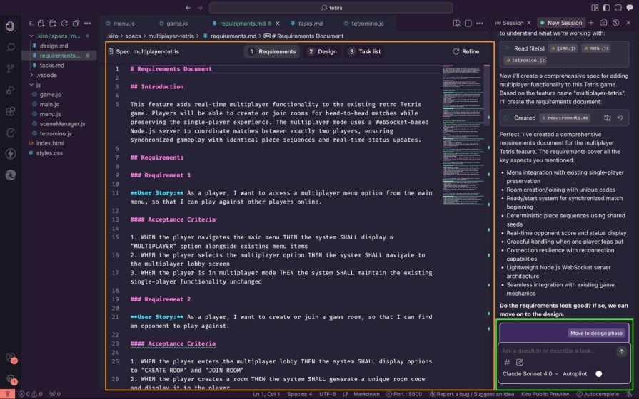 requirements md file from kiro