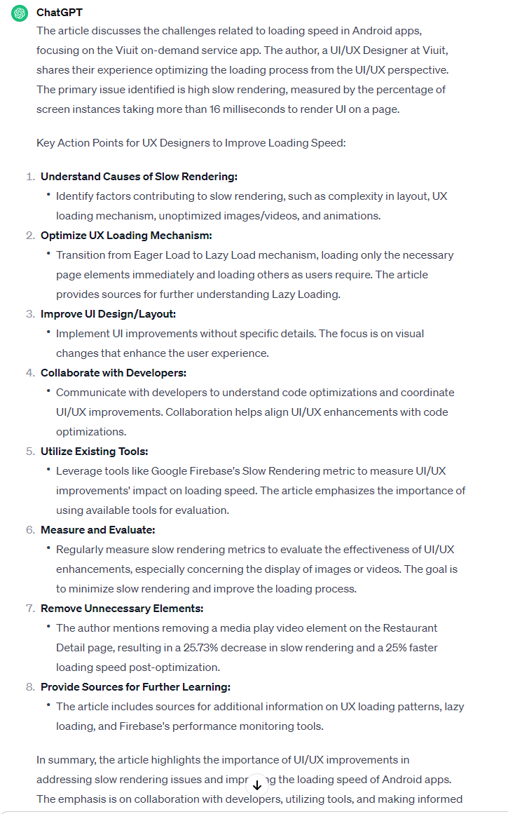 Content Summary with ChatGPT