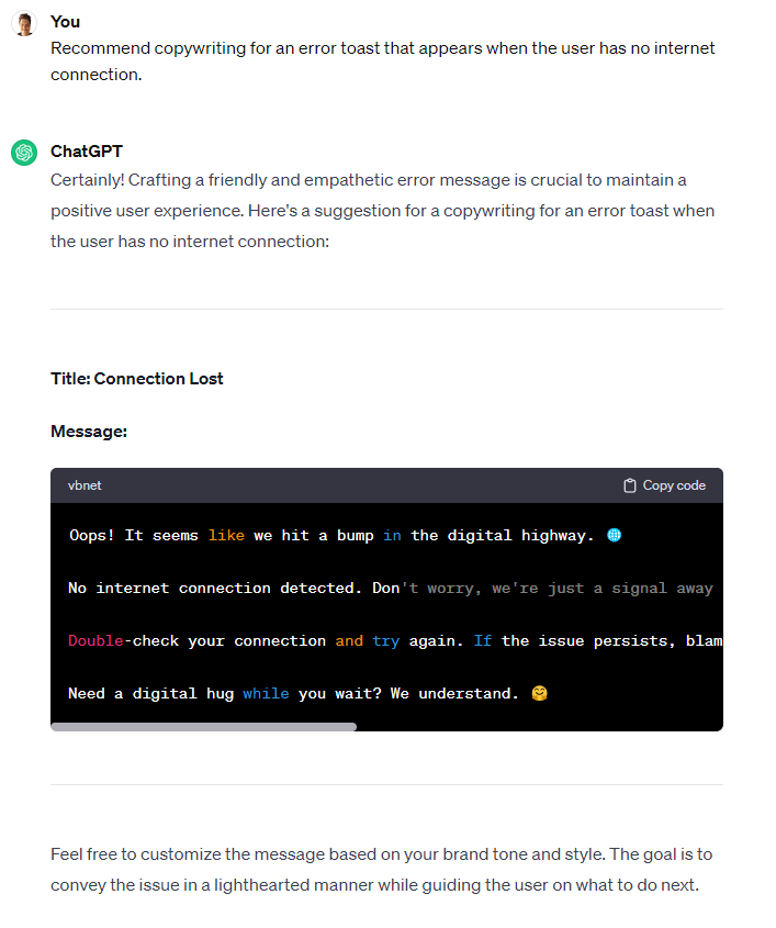 Non-Critical Microcopy with ChatGPT