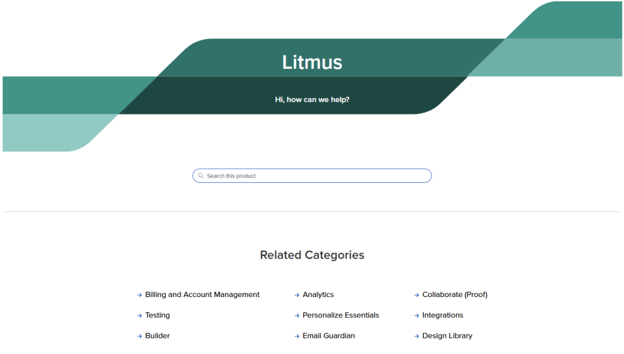 Litmus Help Desk UX