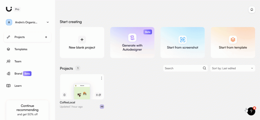 Generating With Autodesigner