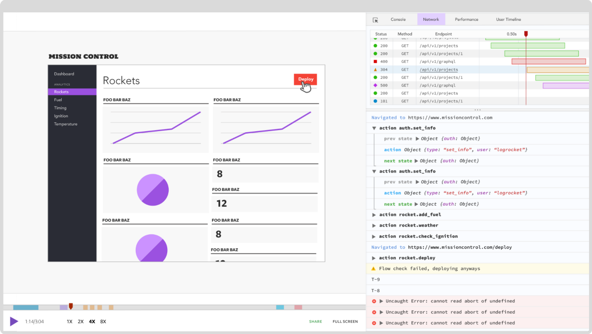 แบนเนอร์ทดลองใช้ Logrocket Dashboard ฟรี