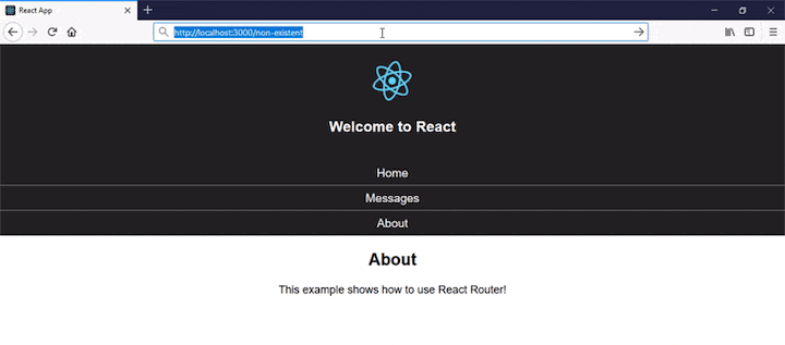 React Router DOM: Routes Example