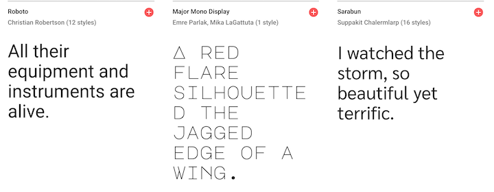 Web Fonts Example