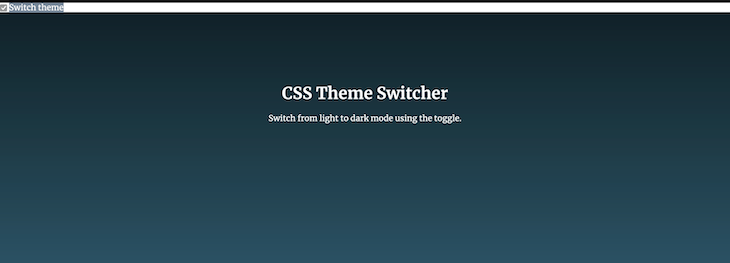 CSS Variables Theme Switcher