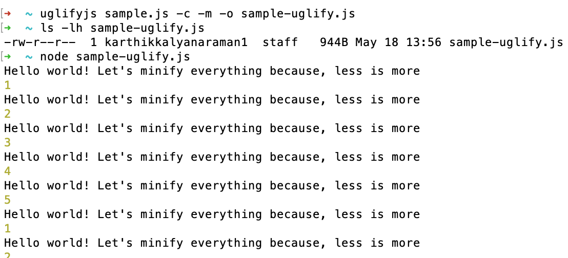 Sample-uglify.js File Output
