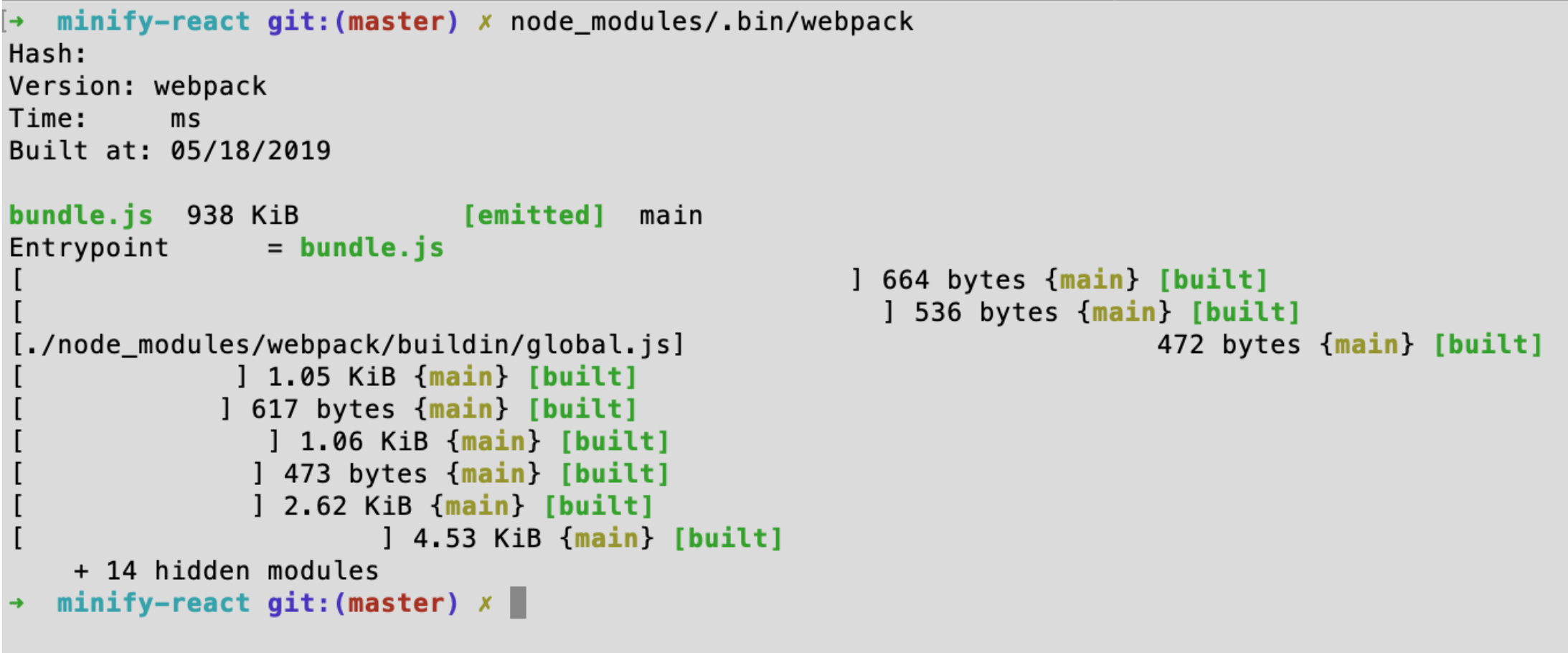 Webpack Output