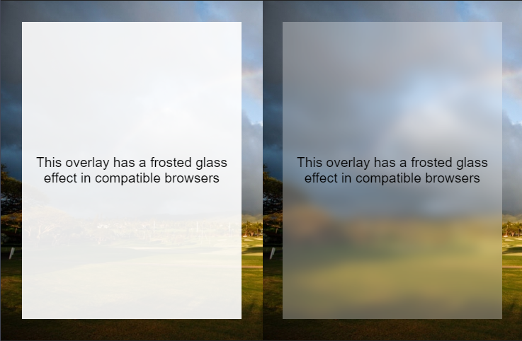 New in Chrome 76: The frosted glass effect with backdrop-filter - LogRocket  Blog