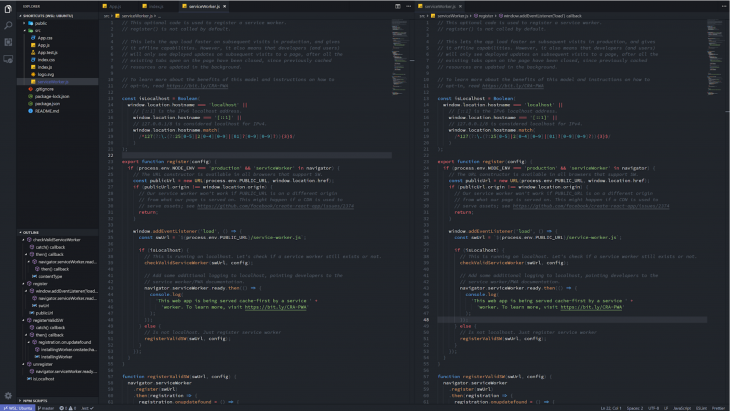 Splitting The VS Code Editor