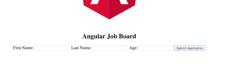 Angular Job Board Form