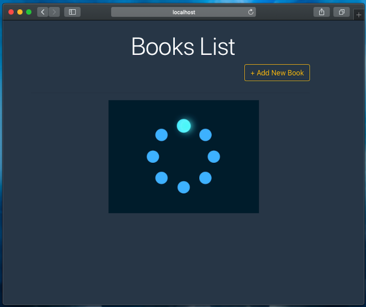 Books List With Loading Spinner