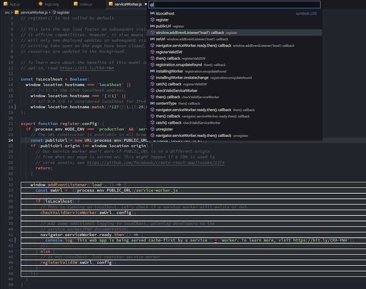 Outline Section In The Explorer Panel