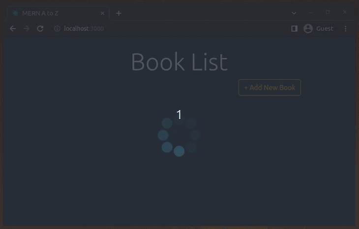 Books List With Loading Spinner