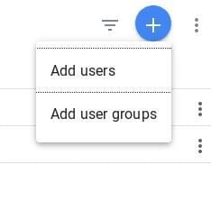 Add New User Button Google Analytics API