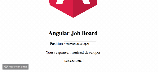 replace data angular job board