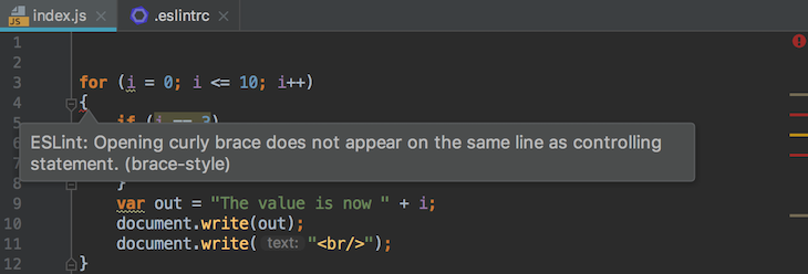 Example Of Using A Linter