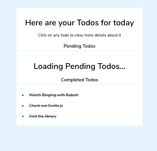 Janky Loading In Our Demo App