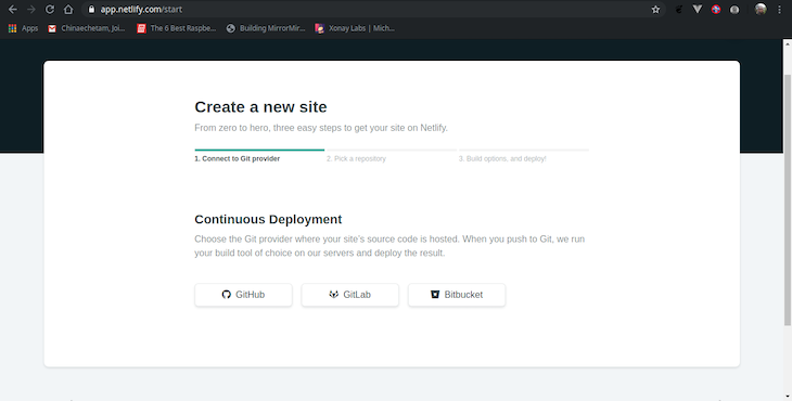 Create a New Site Feature in Netlify