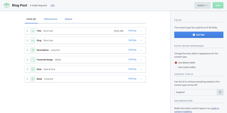 Content Model Modal