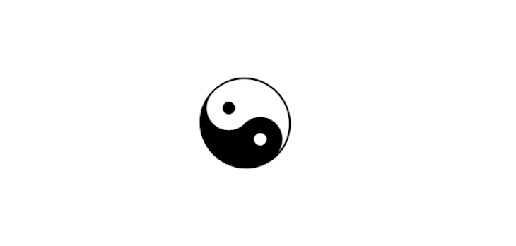 Animated Yin-Yang Symbol Built With Pure CSS