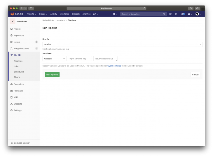 How to auto deploy a Vue application using GitLab CI/CD on Ubuntu 18.04 ...