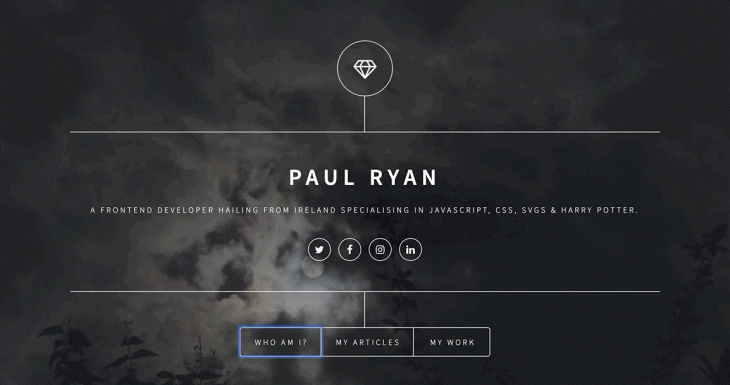 Opening a Modal on the Paul Ryan Codes Website
