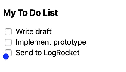 Basic To-Do App to Demonstrate How to Change Upward Velocity With React Spring