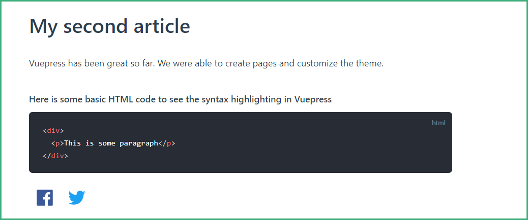 Adding Plugins to the Article Page With VuePress