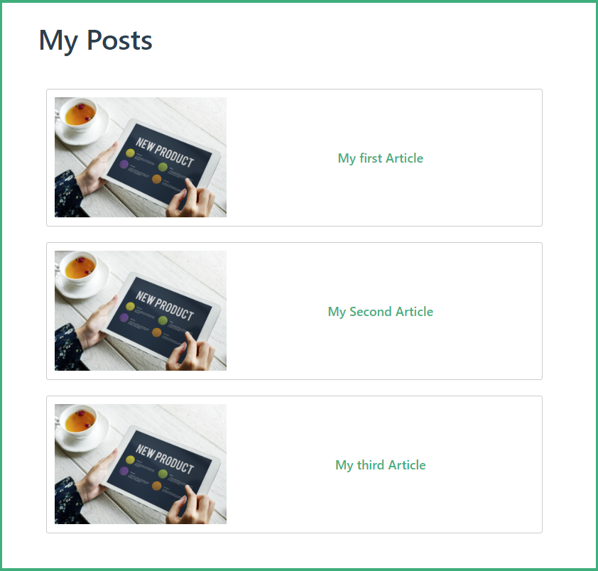 Posts Page Created With VuePress