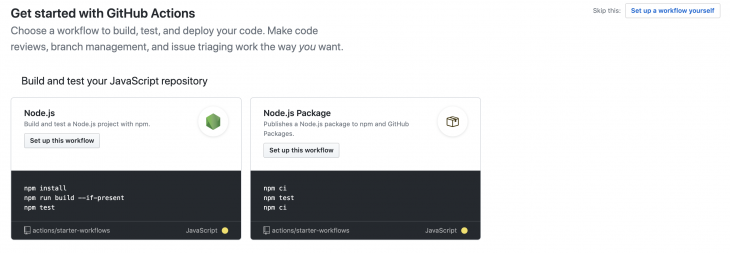 Get started with Github actions