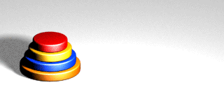 an image from Wikipedia exemplifying the Tower of Hanoi game.