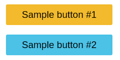 Two Sample Html Button Elements Styled In Different Ways With Css: One Using A Scoped Variable, The Other Using A Fallback Value In The Global Css