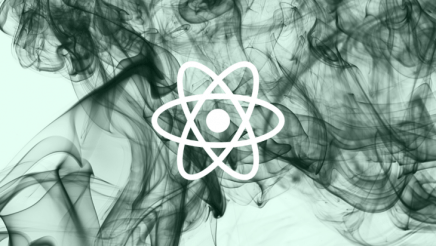 An image of the React logo.