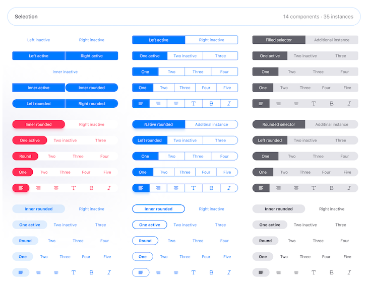 iOS Segmented Control Designs