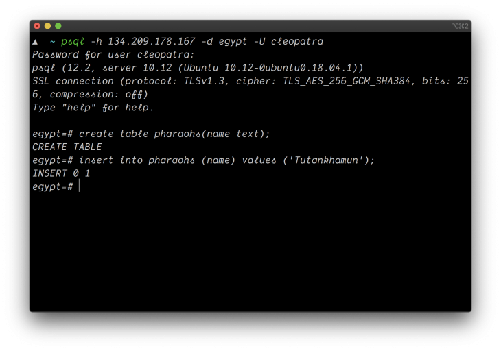 postgres default password