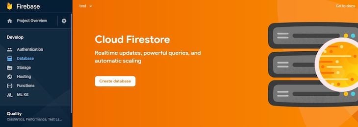Cloud Firestore Page