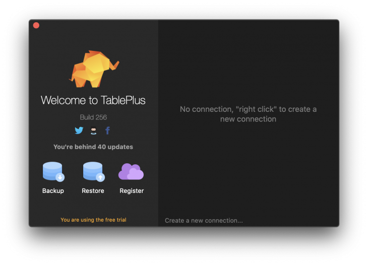 setting up tableplus with postgres