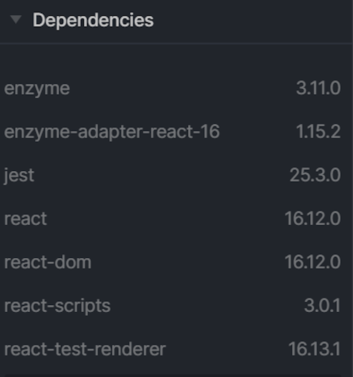 Adding Jest and Enzyme as Dependencies