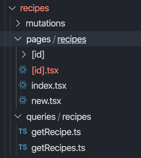 The recipes file and domain.