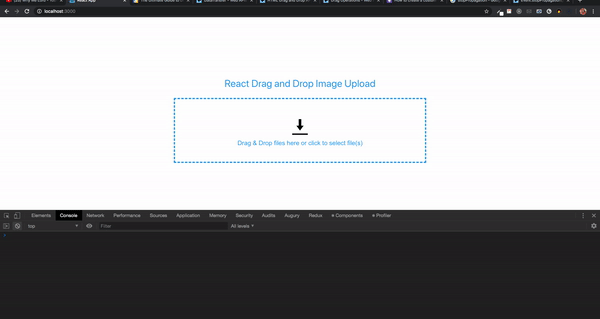 react dropzone example
