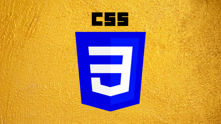 The CSS logo over a yellow background.