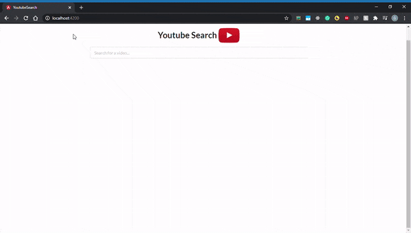Completed YouTube Search App