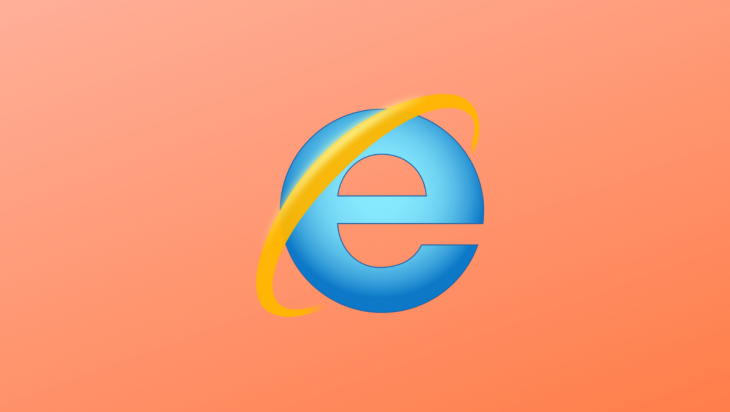 The internet explorer logo.